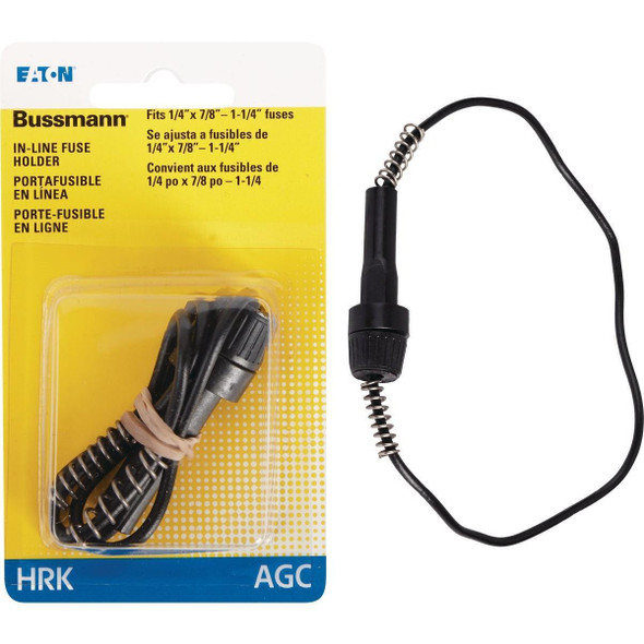 BP/HRK-RP Bussmann 20-Amp #14 Universal Glass Tube Inline Fuse Holder