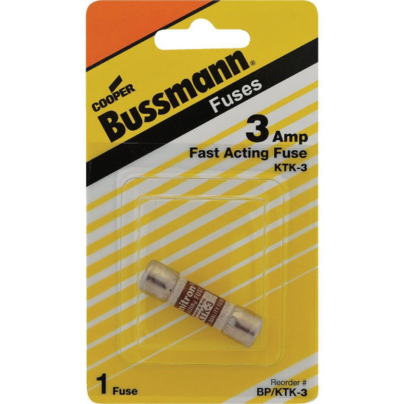 BP/KTK-3 Bussmann 3A Limitron KTK Cartridge Heavy-Duty Cartridge Fuse