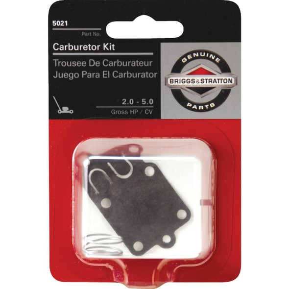 5021K Briggs & Stratton 692206 Carburetor Diaphragm Kit With 690766 Spring