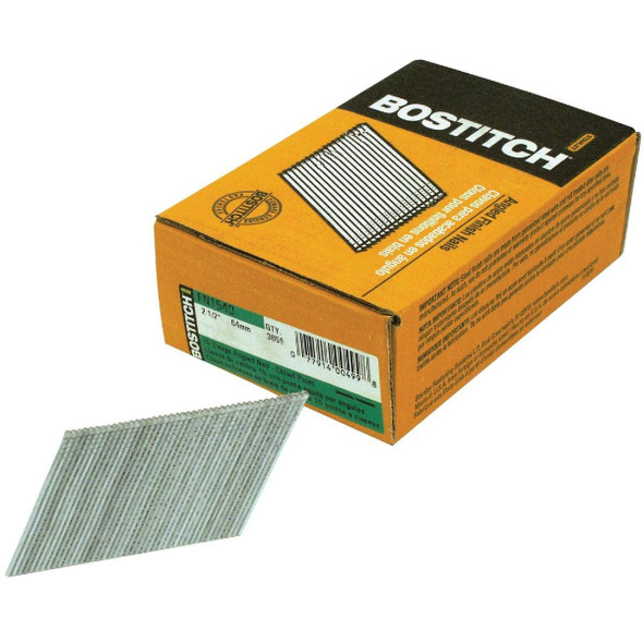 FN1540 Bostitch 15-Gauge Coated 25 Degree FN-Style Angled Finish Nail, 2-1/2 In. (3655 Ct.)