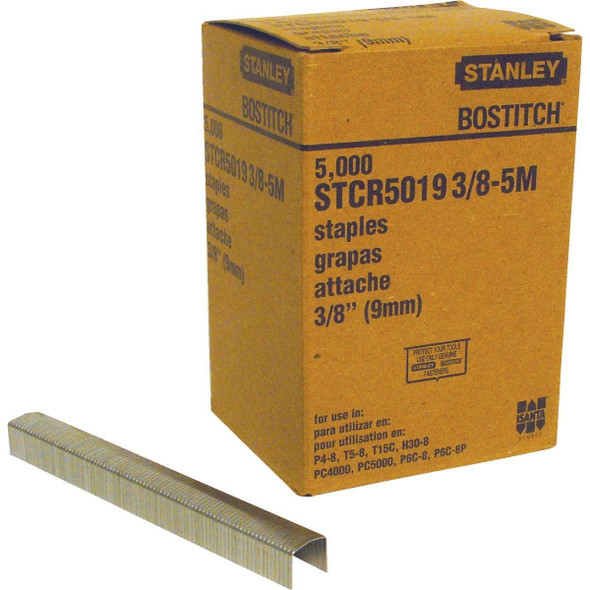 STCR50193/8-5M Bostitch Powercrown Hammer Tacker Staple, 3/8 In. (5000-Pack)