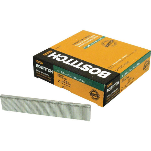 SX50351-1/8G Bostitch 18-Gauge Galvanized Narrow Crown Finish Staple, 7/32 In. x 1-1/8 In. (3000 Ct.)