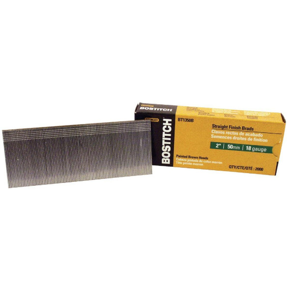 BT1350B Bostitch 18-Gauge Coated Brad Nail, 2 In. (2000 Ct.)