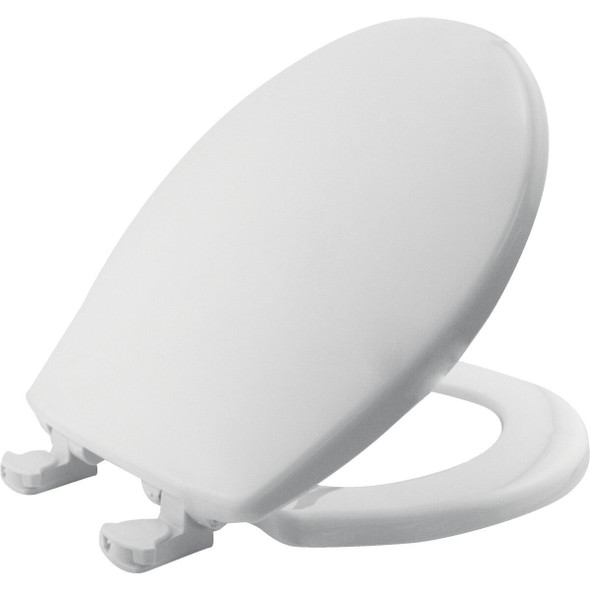 80SLOW-000 Mayfair Round Closed Front Slow Close White Plastic Toilet Seat