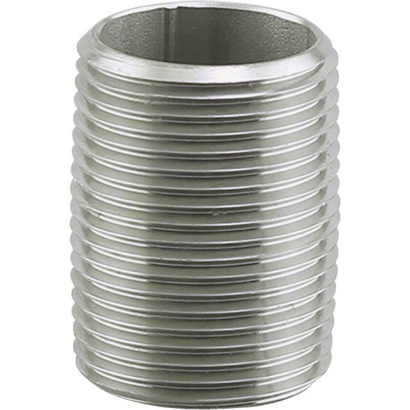 U2-SSN-12 PLUMB-EEZE 1-1/4 In. MIP x Close Stainless Steel Nipple