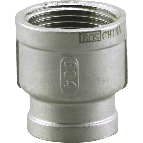U2-SSRC-1007 PLUMB-EEZE 1 In. FIP x 3/4 In. FIP Stainless Steel Reducing Coupling