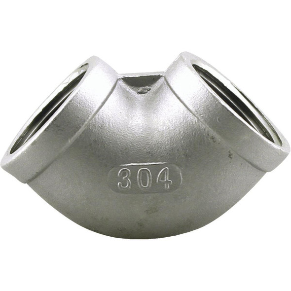 U2-SSE-07 PLUMB-EEZE 3/4 In. FIP 90 Deg. Stainless Steel Elbow (1/4 Bend)