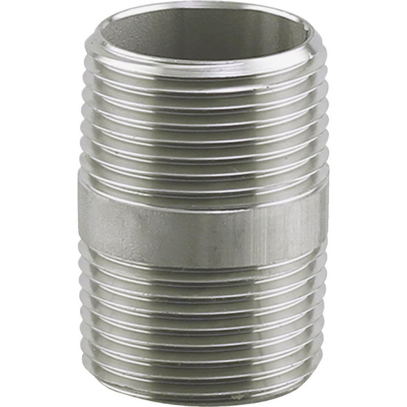 U2-SSN-0230 PLUMB-EEZE 1/4 In. MIP x 3 In. Stainless Steel Nipple