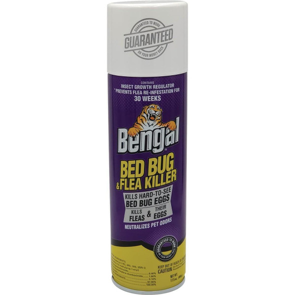 87560 Bengal 17.5 Oz. Aerosol Spray Flea & Bedbug Killer