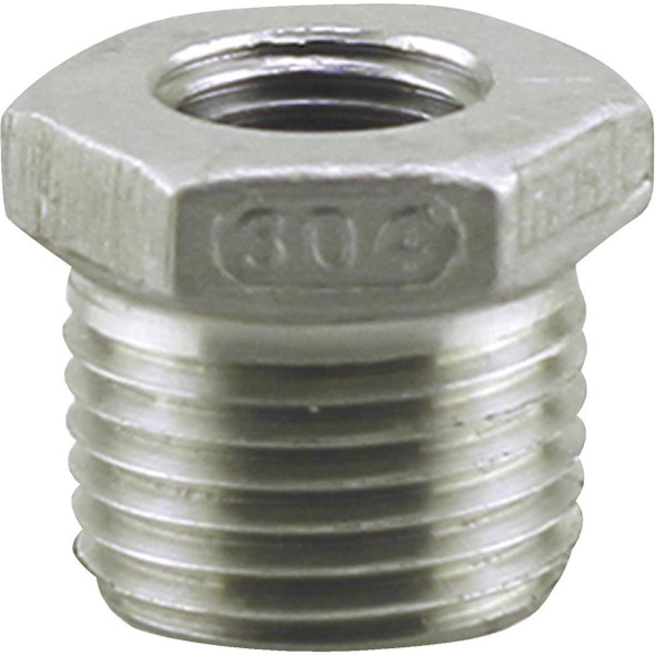 U2-SSB-1007 PLUMB-EEZE 1 In. MIP x 3/4 In. FIP Stainless Steel Bushing