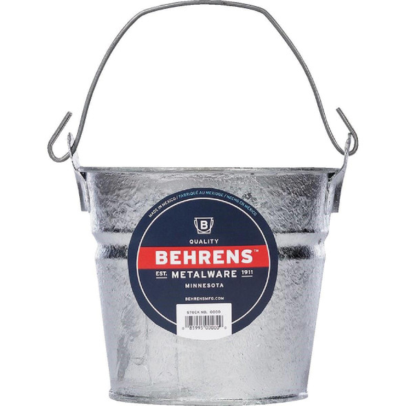 1202 Behrens 2 Qt. Hot-Dipped Steel Pail