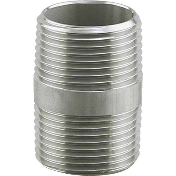 U2-SSN-1020 PLUMB-EEZE 1 In. MIP x 2 In. Stainless Steel Nipple