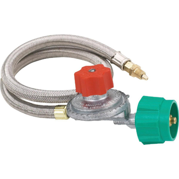 M5HPR Bayou Classic 36 In. Stainless Steel Low Pressure LP Hose & Adjustable Regulator