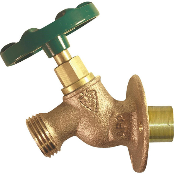 255SWLF Arrowhead 1/2 In. S & 3/4 In. S x 3/4 In. MHT Brass Aluminum Sillcock