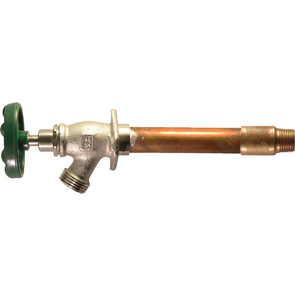 456-08LF Arrowhead Brass 1/2 In. Copper SWT or 1/2 In. MIP x 8 In. Standard Frost Free Wall Hydrant