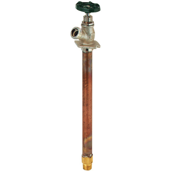 456-10LF Arrowhead Brass 1/2 In. Copper SWT or 1/2 In. MIP x 10 In. Standard Frost Free Wall Hydrant