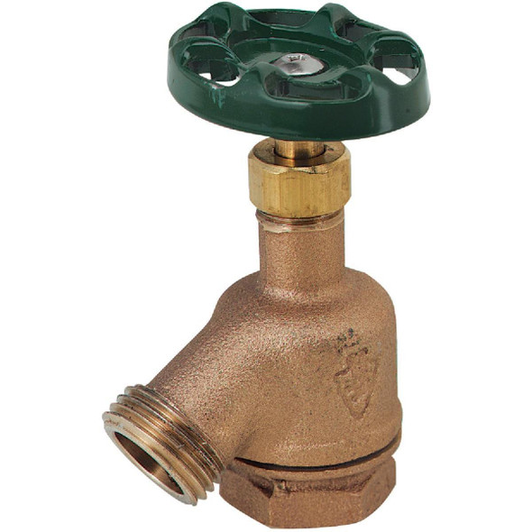 925LF Arrowhead Brass 1/2 In. or 3/4 In. FIP Nested Threds x 3/4 In. HT Brass Garden Valve