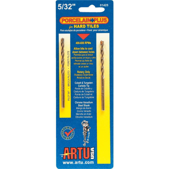 01425 ARTU 5/32 In. x 3-1/8 In. Cobalt and Tungsten Carbide Glass & Tile Drill Bit