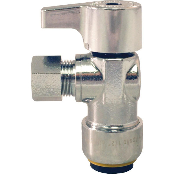 APXPV1238A Apollo Retail 3/8 In. OD X 1/2 In. QC Quick Connect Angle Valve