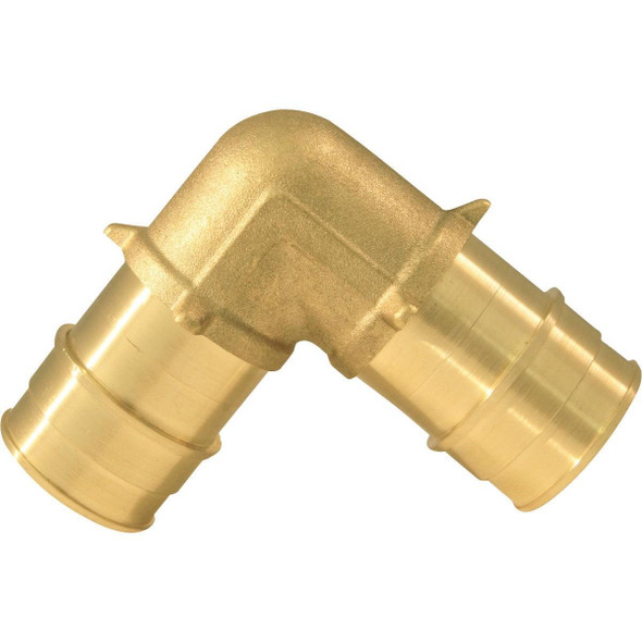 EPXE11 Apollo Retail 1 In. Barb x 1 In. Barb 90 Deg. Brass PEX Elbow, Type A (1/4 Bend)