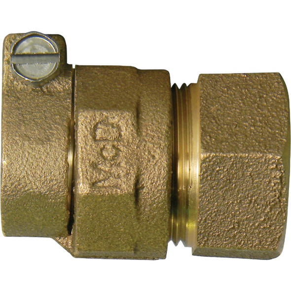 74754-22 A A Y McDonald 3/4 In. CTS x 3/4 In. FIPT Brass Low Lead Connector