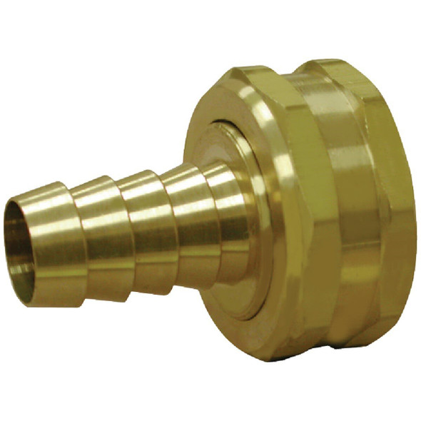 737046-0812 Anderson Metals 1/2 In. Barb x 3/4 In. FHT Brass Hose Swivel