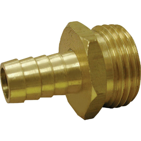 737048-0812 Anderson Metals 1/2 In. Barb x 3/4 In. MHT Brass Hose Barb