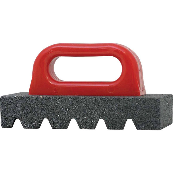 6068 8 In. Fluted Rubbing Brick with Handle
