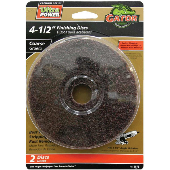 3876 Gator 4-1/2 In. Coarse Fiber Disc (2-Pack)