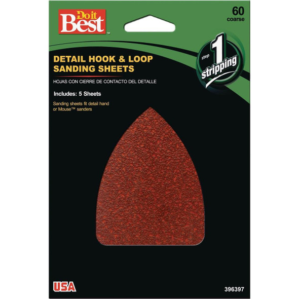 3733004 60 Grit Mouse Sandpaper (5-Pack)