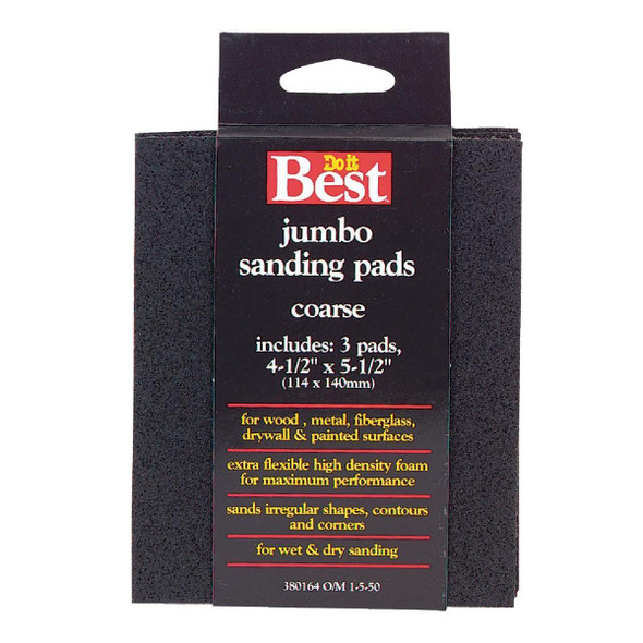 380164GA Flex 4-1/2 In. x 5-1/2 In. x 1 In. 60 Grit Coarse Sanding Sponge (3-Pack)