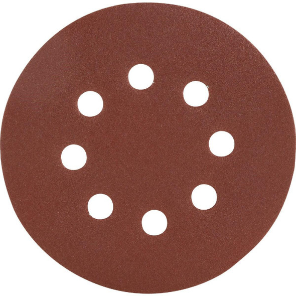 4342004 5 In. 120-Grit 8-Hole Pattern Vented Sanding Disc with Hook & Loop Backing (50-Pack)