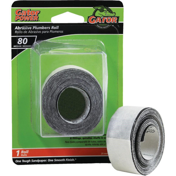 4735 Gator 1 In. x 10 Ft. 80-Grit Plumber's Abrasive Sand Cloth