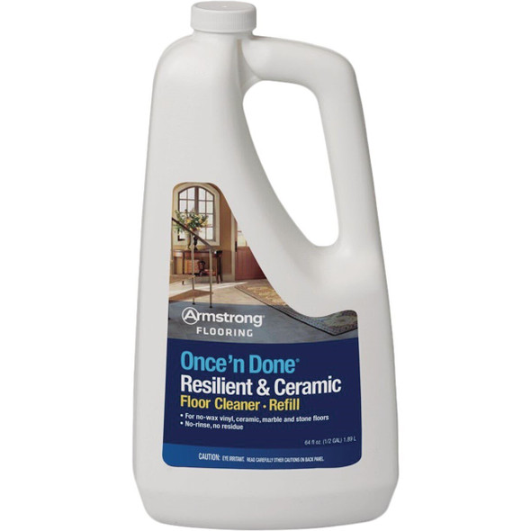 00337406 Armstrong Flooring Once 'N Done 1/2 Gal. Ready-To -Use Resilient & Ceramic Floor Cleaner Refill