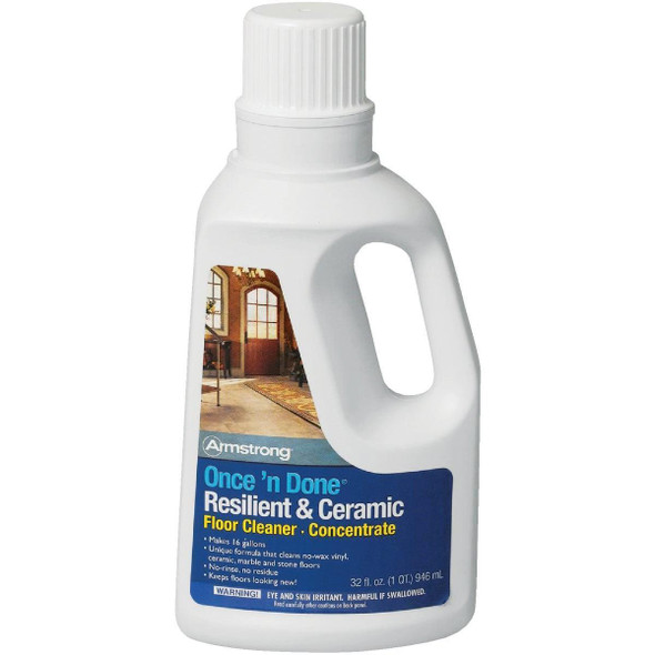 00338124 Armstrong Once 'N Done 32 Oz. Resilient & Ceramic Floor Cleaner Concentrate