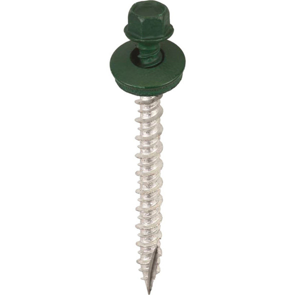 SW-MW2FG250 Acorn International 2 In. Washered Forest Green Metal To Wood Screw (250 Ct.)