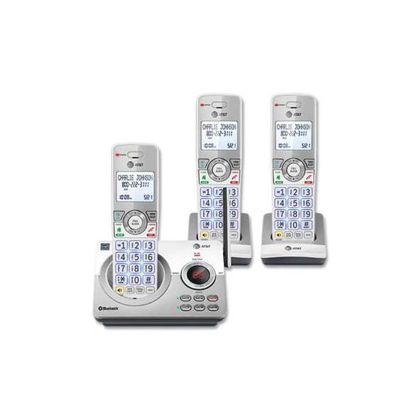 AT&T® PHONE,3HANDST,CRDLS,WH/SL DL72310