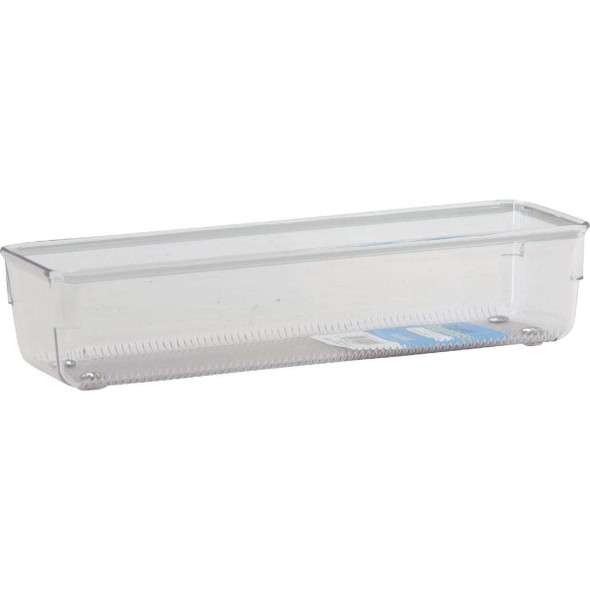 iDesign Linus 3 In. x 9 In. x 2 In. Clear Drawer Organizer 52430 Pack of 6