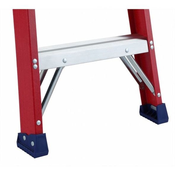 Westward 10 ft Fiberglass Stepladder, 300 lb Capacity 44YY61