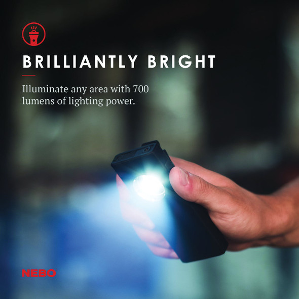 Nebo Slim+ LED Anodized Aluminum Rechargeable Flashlight with Red Laser Pointer NEB-WLT-0005 886098