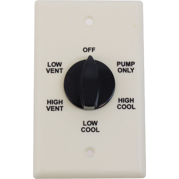 Dial Manufacturing 2-Speed Ivory Evaporative Cooler Wall Switch 7112