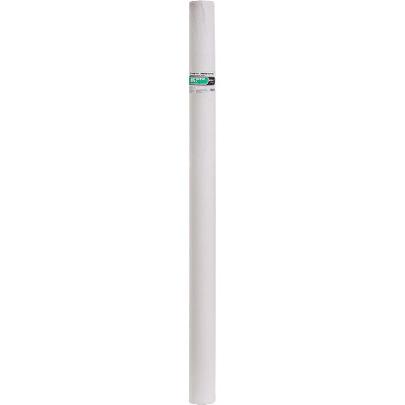40 In. x 250 Ft. Plastic Table Cover Roll, White WM00989372