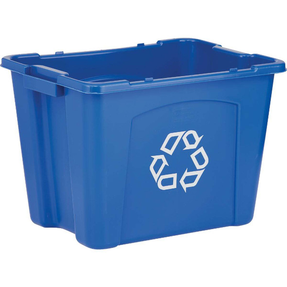 Rubbermaid Commercial 14 Gal. Blue Recycling Box FG571473BLUE
