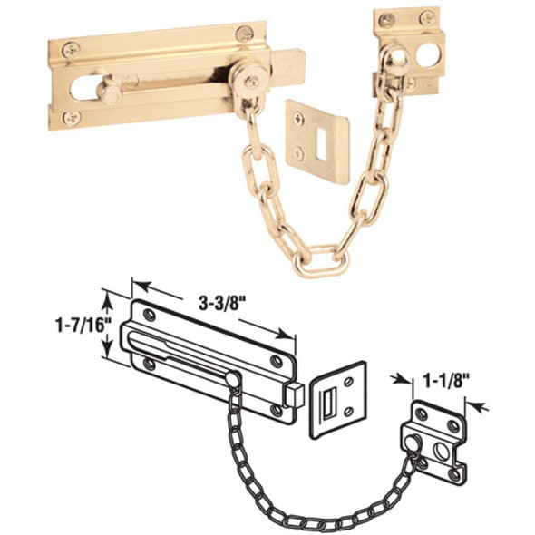 Defender Security Guard Door Chain Bolt U 9911