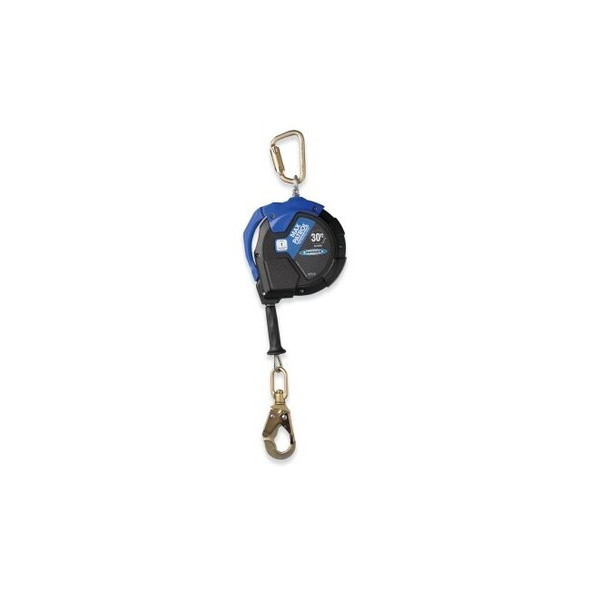 Max Patrol™ Self Retracting Lifeline, 30 ft, Galvanized Steel Cable, Steel Swivel Snap Hook
