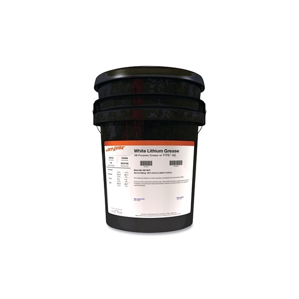 White Lithium Grease, with PTFE, 5 gal, Pail