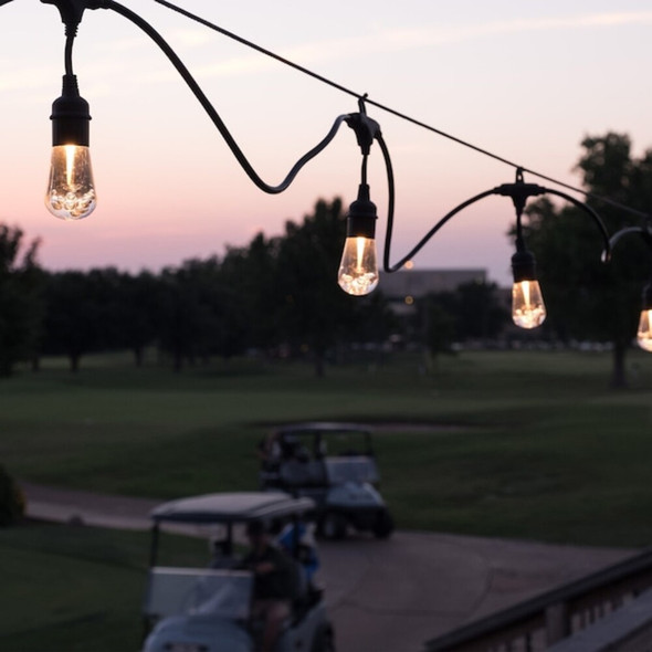 Enbrighten Seasons Cafe Lights,24 ft.,12 Bulbs 37791