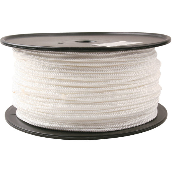 Do it Best 9/64 In. x 1000 Ft. White Braided Nylon Rope 739073