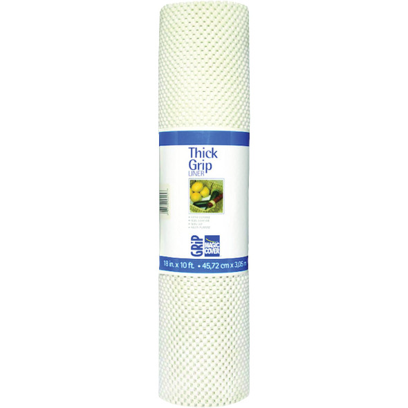 Magic Cover 12 In. x 5 Ft. White Non-Adhesive Shelf Liner 05F-127914-06