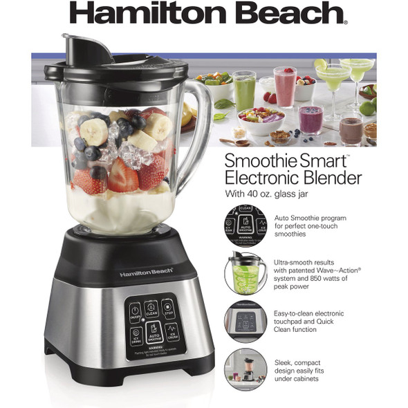 Hamilton Beach 40 Oz. 4-Speed Smoothie Smart Blender 56208 612123